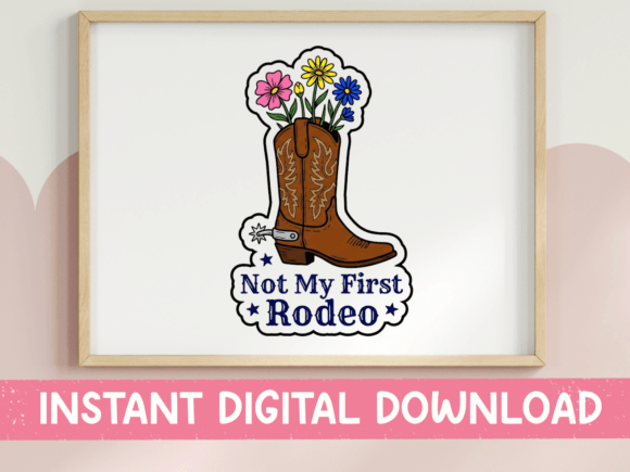 Review: Not My First Rodeo Floral Boot SVG