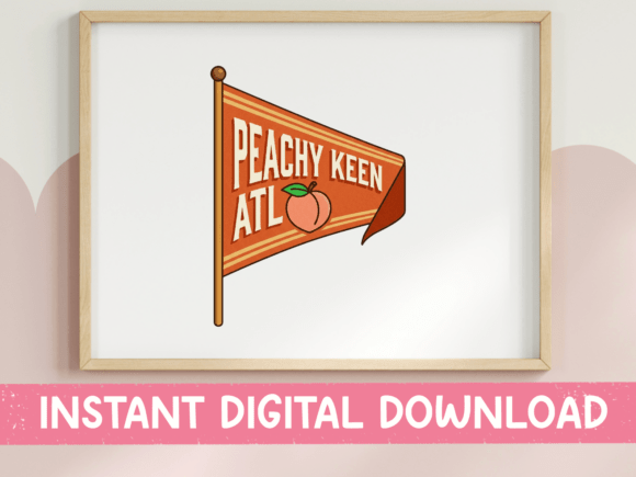 Review: Peachy Keen ATL Pennant Flag Print