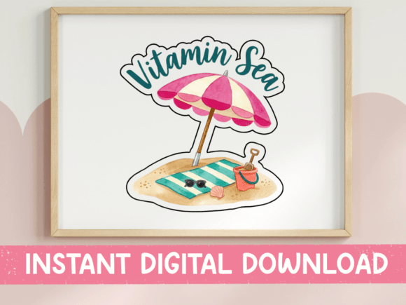 Review: Vitamin Sea Beach Scene SVG for Embroidery