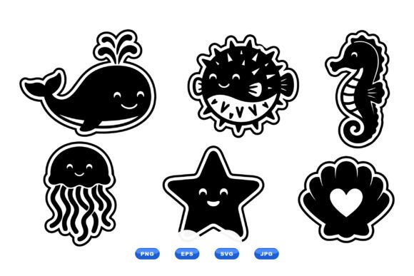 Reviewing Cute Sea Animal Sticker SVGs for Embroidery