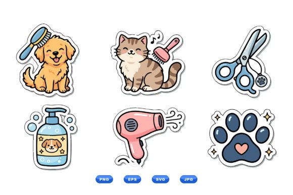 Reviewing Pet Grooming Sticker Pack for Embroidery