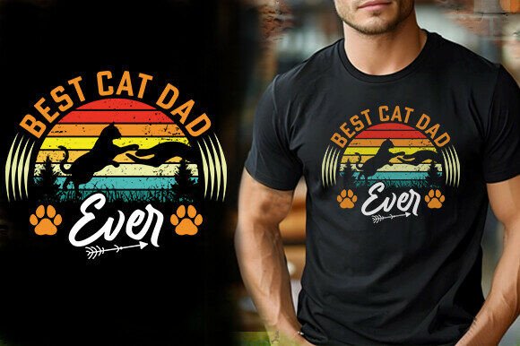 Reviewing the Best Cat Dad Ever T-Shirt Design