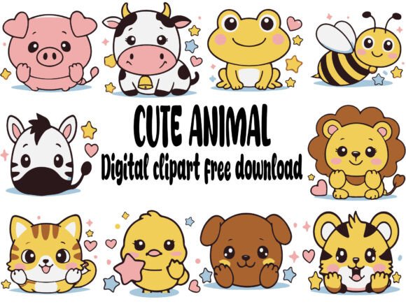 Reviewing the Cute Animal Illustration Png Svg Bundle