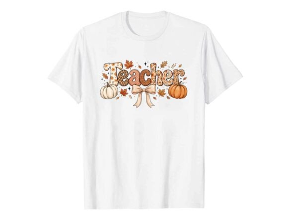 Reviewing the Cute Teacher Pumpkin Fall T-Shirt Design