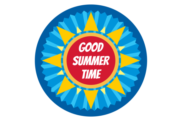 Reviewing the Good Summer Time Round Sticker Design