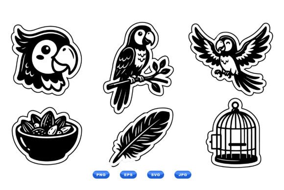 Tropical Parrot Sticker Set: A Designer’s Embroidery Review